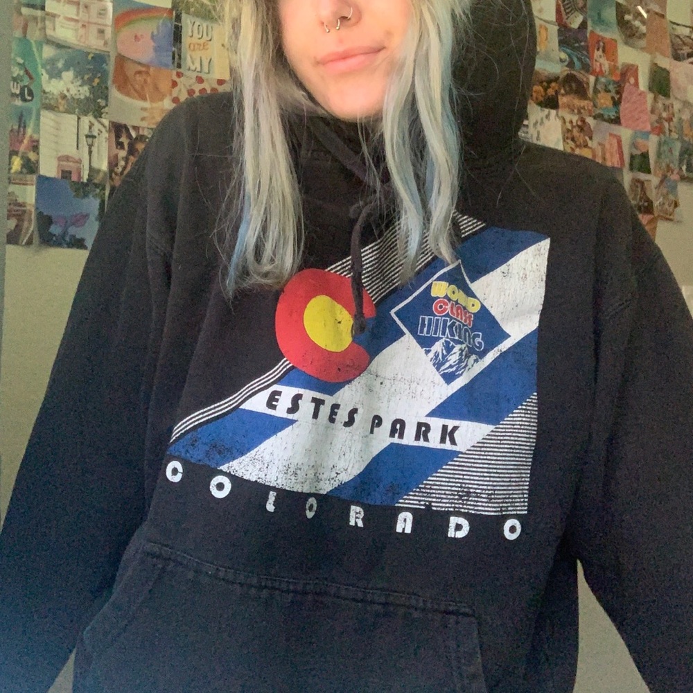 black estes park colorado hoodie